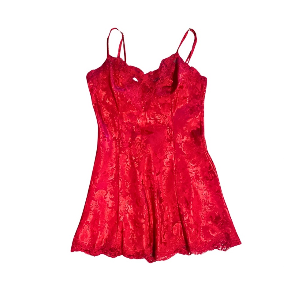 Gold label Victoria's Secret Scarlet Lace Slip dress